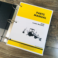 Service Parts Manual Set For John Deere 210C Backhoe Loader Tractor Catalog JD