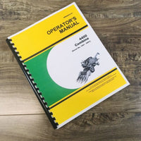 Operators Manual For John Deere 4400 Combine Owners Book Maintenance 1001-9501