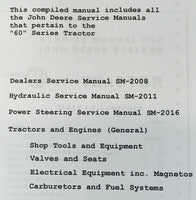 Service Parts Operators Manual Set For John Deere 60 LP-Gas Tractor 6000001-Up