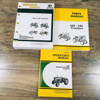 Service Parts Operators Manual Set For John Deere 330 Standard & Utility Tractor