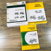 Service Parts Operators Manual Set For John Deere 320 Tractor SN 0-0325000