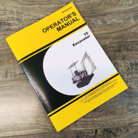 Operators Manual For John Deere 15 Excavator Owners Book Maintenance Printed JD