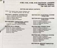 Testing Service Parts Operators Manual Set For John Deere 510B Backhoe Loader