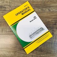 Operators Manual For John Deere DR DR187 DR207 DR168 DR208 DR1610 Grain Drill