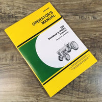 Operators Manual For John Deere 320 Standard & Utility Tractor SN 0-0325000