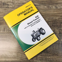 Operators Manual For John Deere 830 Diesel Tractor Owners V4 Gas Cranking Engine