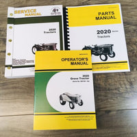 Service Manual Set For John Deere 2020 Grove Tractor Parts Operators 080196-Up