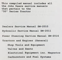 Service Parts Operators Manual Set For John Deere 520 Tractor LP-Gas 5200000-UP