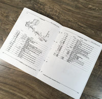 Parts Manual Set For John Deere 4420 Combine w/Cutting Platform Catalog Assembly