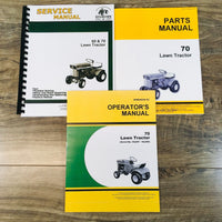 Service Parts Operators Manual Set For John Deere 70 Lawn Tractor SN 50001-56000