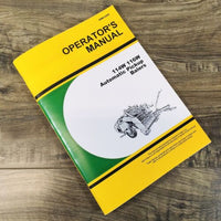 Operators Manual For John Deere 114 114W 116 116W Automatic Pickup Baler Owners