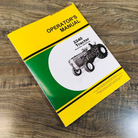 Operators Manual For John Deere 2240 Tractor Owners Book Maintenance 350000-UP