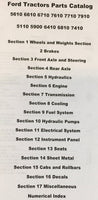 Ford 5110 5900 6410 6810 7410 Tractor Parts Manual Catalog Book Assembly Binder