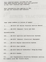 Service Manual Set For John Deere 420 Tricycle Tractor Parts Operators 125001-Up