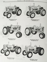 Service Manual Set For John Deere 420 Tricycle Tractor Parts Operators 125001-Up