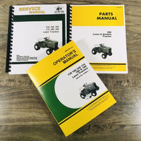 Service Parts Operators Manual Set For John Deere 180 Lawn Tractor 475001-Up