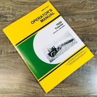 Operators Manual For John Deere 7020 Tractor Owners Maintenance S/N 1000-2699 JD