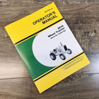 Operators Manual For John Deere 2010 Wheel Tractor Owners Maintenance 42001-Up