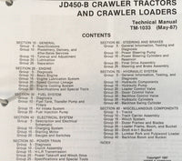 Service Parts Operators Manual Set For John Deere 450B Crawler Loader Tractor