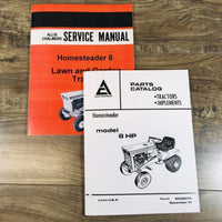 Allis Chalmers Homesteader Lawn & Garden Tractor Service Manual Parts Set Book