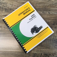 Operators Manual For John Deere 4420 Combine Owners Book SN 600001-610100