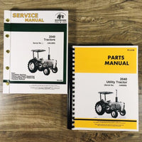 Service Parts Manual Set For John Deere 2040 Tractor SN 0-349999 Catalog Shop JD