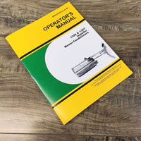 Operators Manual For John Deere 1326 1327 Impeller Mower Conditioners Owners JD