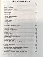 Operators Manual For John Deere No. 9 Integral Power Mower Maintenance Printed