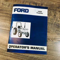 Ford 1920 Tractor Service Parts Operators Manual Owners Repair Shop Set Binder