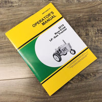 Operators Manual For John Deere 2010 Row-Crop LP-Gas Tractor Owners Maintenance