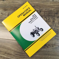 Operators Manual For John Deere 2010 Row-Crop Utility Tractor Owners SN 0-29000