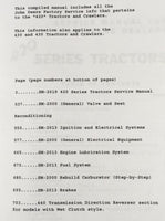 Service Parts Operators Manual Set For John Deere 420 Row-Crop Tractor 100001-