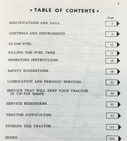 Operators Manual For John Deere 520 Series LP Gas Tractor SN 5200000-5208099