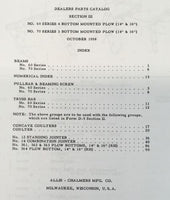 Allis Chalmers 54 60 70 Series b Pick-up Plows Parts Manual Section III