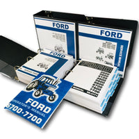 Ford 6700 7700 Tractor Service Parts Operators Manual Owners Repair Shop Set