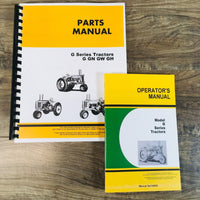 Parts Operators Manual John Deere G Gn Gw Gh Tractor Owners Catalog Book