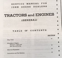 Service Parts Operators Repair Manual Set For John Deere AR Tractor SN -271999