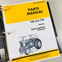 Service Parts Operators Manual Set For John Deere 720 Gas Tractor SN 7200001-Up