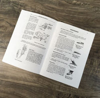 Operators Manual For John Deere 212 214 216 312 314 316 Integral Plow Attachment