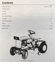 Operators Manual For John Deere 70 Lawn Tractor Owners Maintenance SN50001-56000