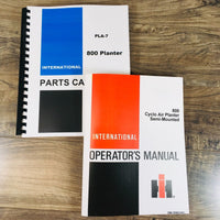 International 800 Cyclo Planter Semi Mounted Parts Operators Manual Set Owners