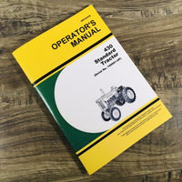 Operators Manual For John Deere 430 Standard Tractor Owners Book 140001-Up JD