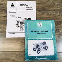 Allis Chalmers Homesteader 8HP Lawn & Garden Tractor Parts Operators Manual Set