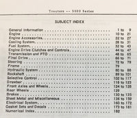 Parts Manual For John Deere 5020 Tractor Catalog Book Assembly S/N 0-25000