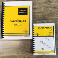 Service Parts Manual Set For Caterpillar D8 Crawler Tractor Repair SN 8R1-UP