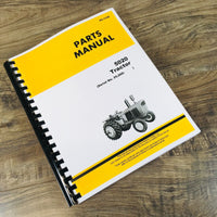 Parts Manual For John Deere 5020 Tractor Catalog Book Assembly S/N 25000-UP