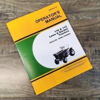 Operators Manual For John Deere 110 112 Lawn Garden Tractor Owners 185001-250000