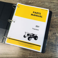 Service Parts Manual Set For John Deere 301 Tractor Loaders Repair Shop Catalog