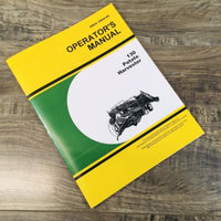 Operators Manual For John Deere 130 Potato Harvester Owners Book Maintenance JD