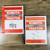 Kubota L2050 L2050DT Tractor Service Manual Parts Catalog Repair Shop Workshop